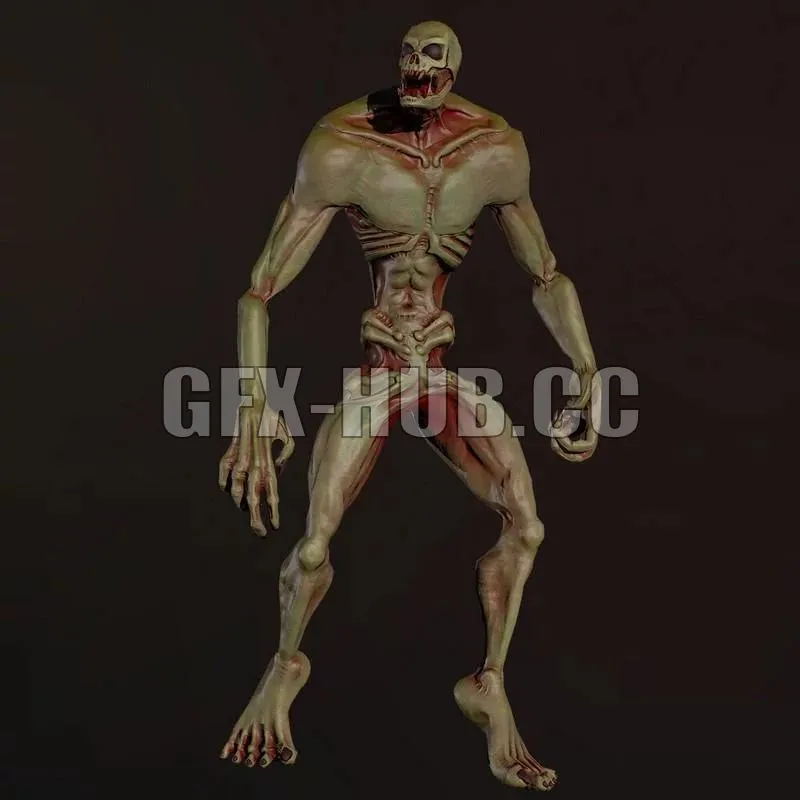 PBR Game 3D Model – Creepe