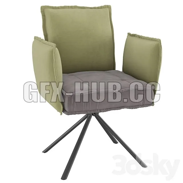 FURNITURE 3D MODELS – Homary Modern Upholstered Velvet Accent Chair
