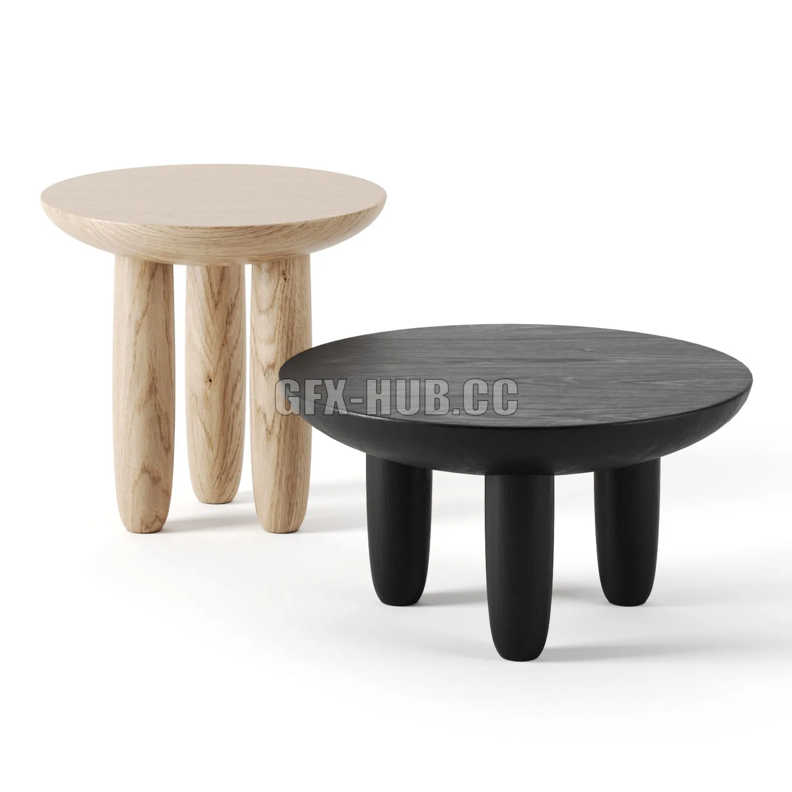 FURNITURE 3D MODELS – HRYB Tables Faina Collection