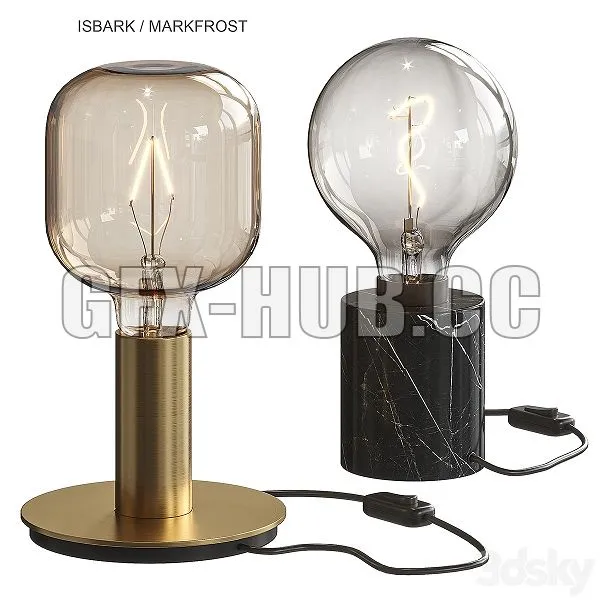 FURNITURE 3D MODELS – Isbark Markfrost Table Lamp Ikea