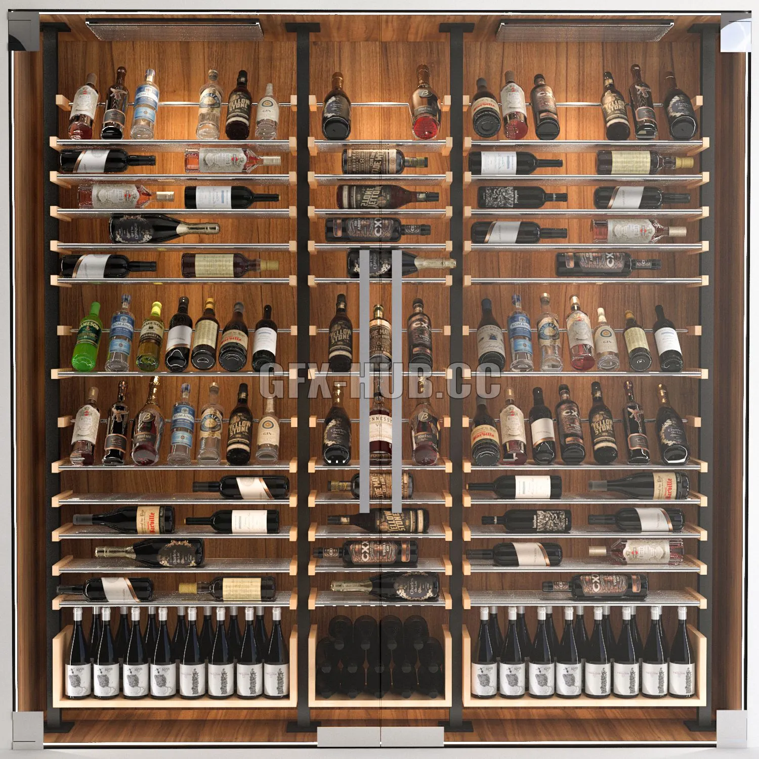 FURNITURE 3D MODELS – JC Wine Cabinet 6