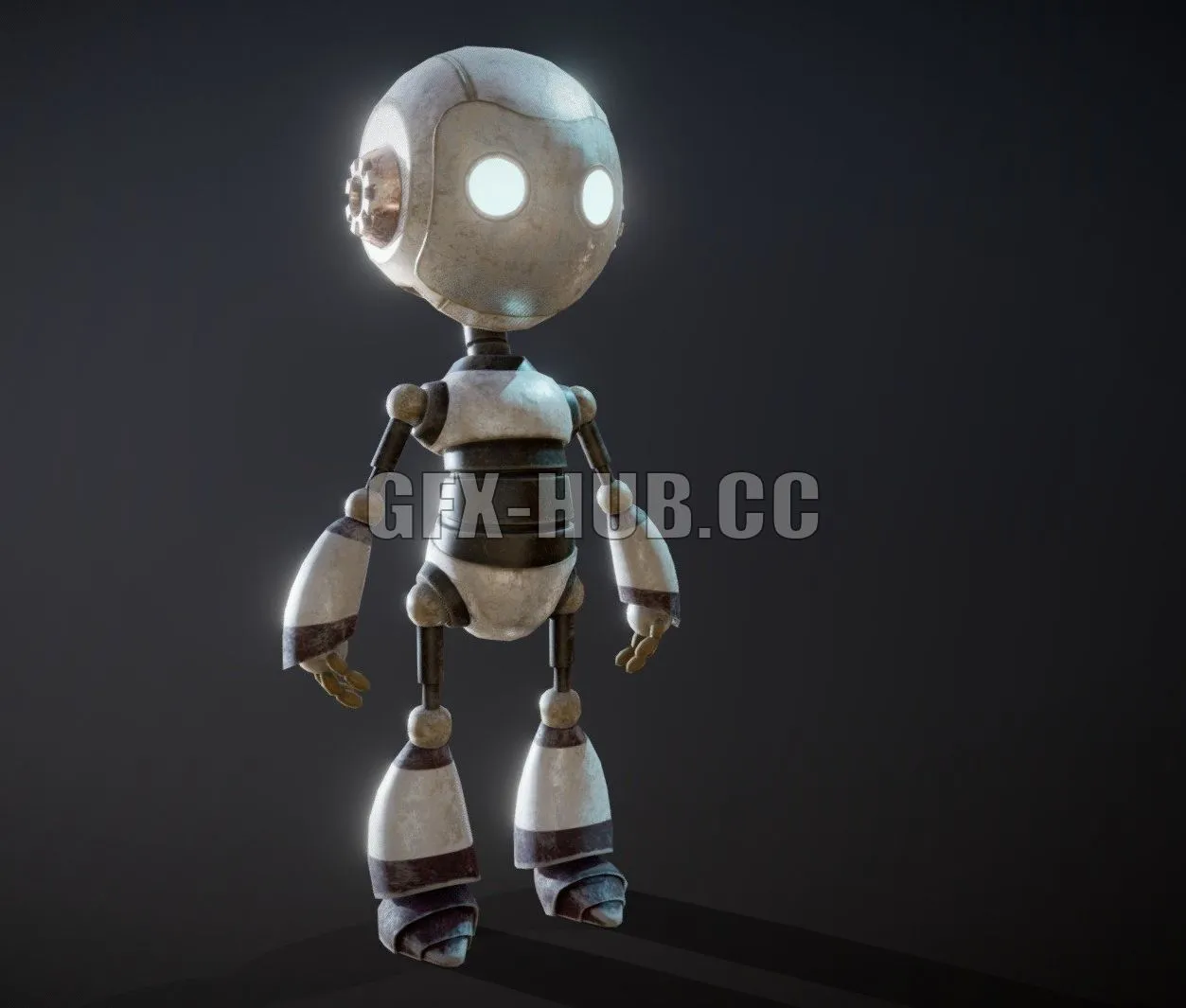 PBR Game 3D Model – Cute Robot