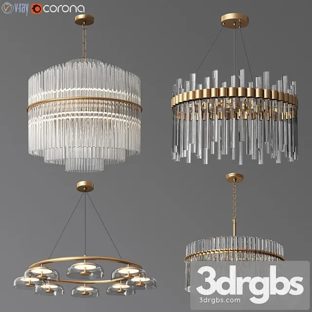 4 celing light collection 04 3dsmax Download