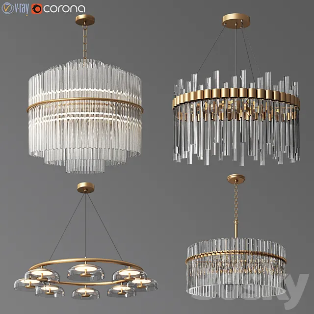 4 Celing Light Collection 04 3ds Max