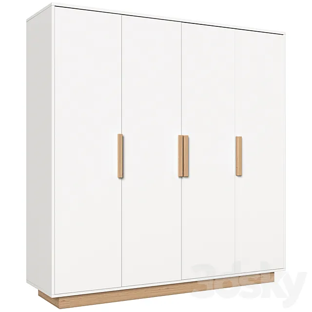 4-door wardrobe FABI 3ds Max