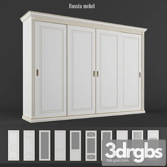 4-door wardrobe. rossta furniture. 3dsmax Download