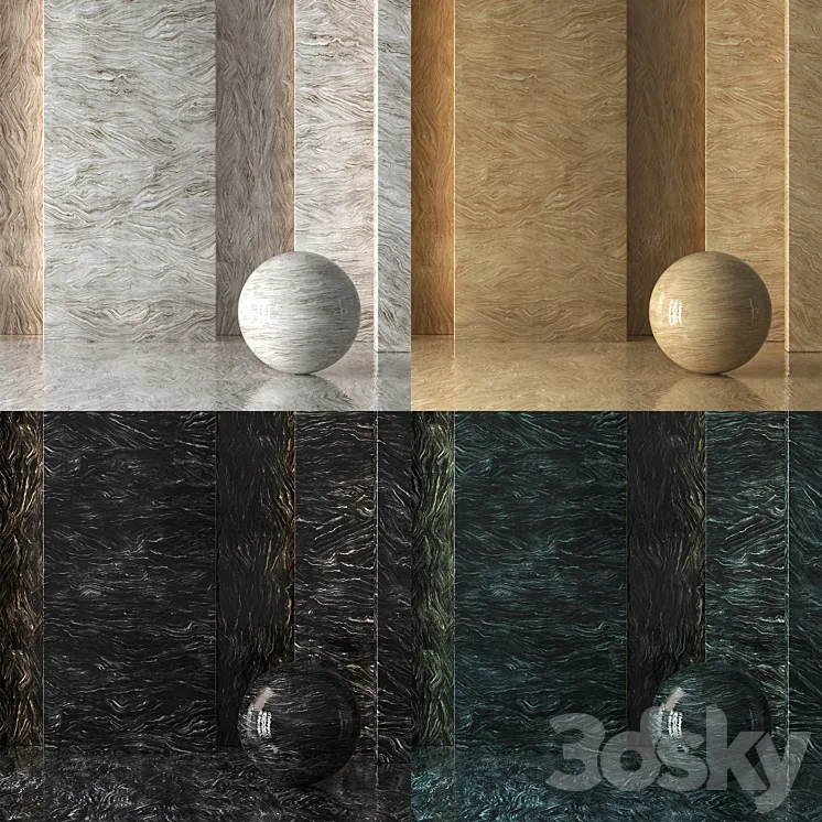 4 Marble 8K (Seamless – Tileable) DrCG No 80 3DS Max Model