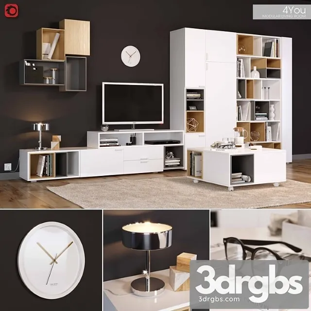 4 You Modular Living Room 3dsmax Download