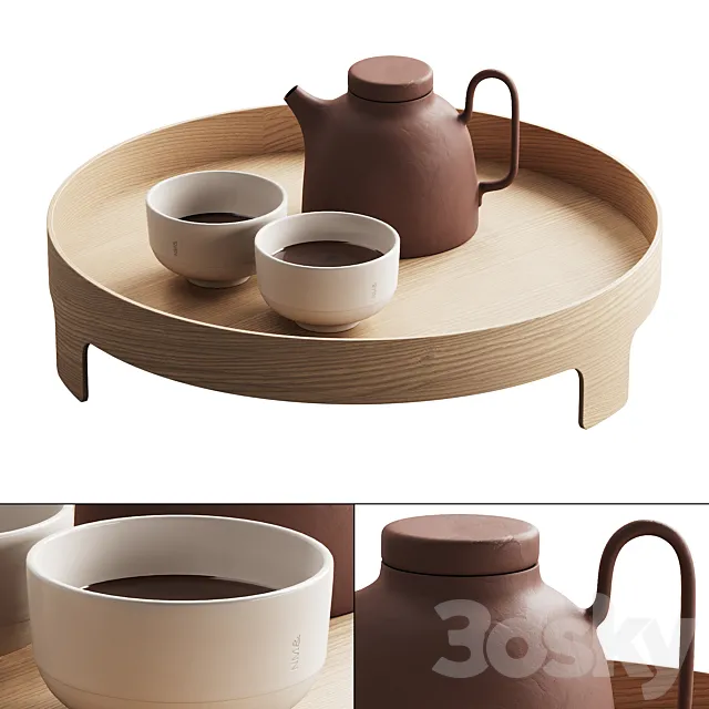 404 dishes decor set 16 tea kit by Design House Stockholm 01 3DS Max Model