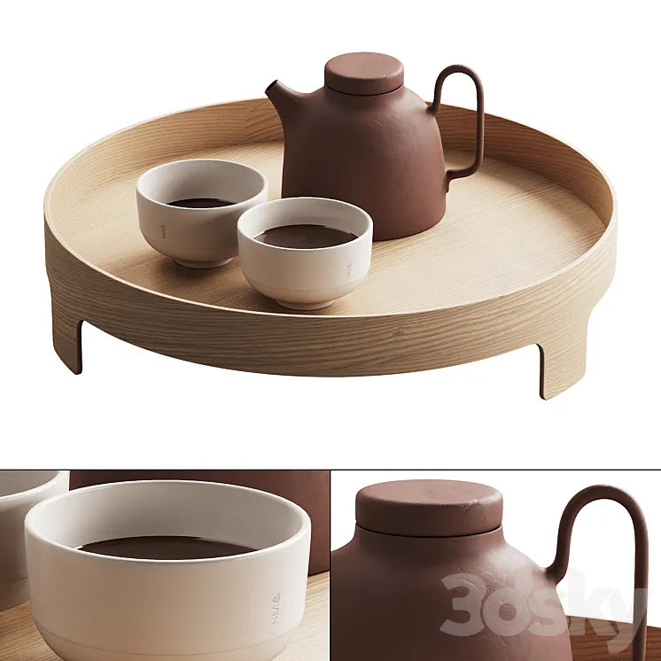 404 dishes decor set 16 tea kit by Design House Stockholm 01 3DS Max Model
