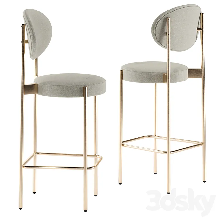 430 Barstool in Beige by Verner Panton (Cosmo ArbolCorner Design Wonder) 3DS Max