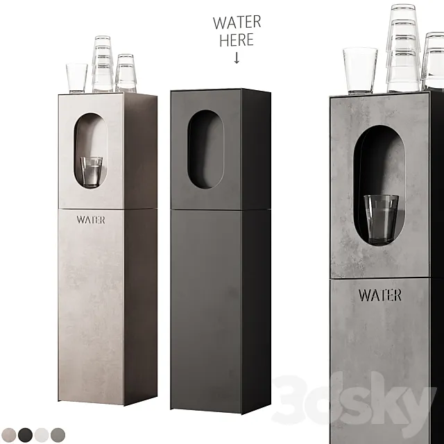 438 Purifier The Apas Monolith Water Cooler by Vova Alekseev 3DS Max Model