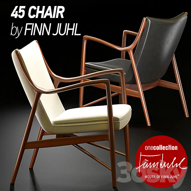 45 Chair by Finn Juhl 3DS Max Model