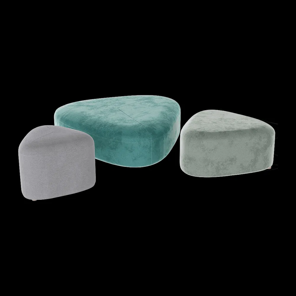 4Corners – Pouf Stone 3ds Max
