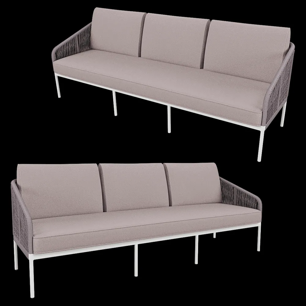 4SiS – Sofa 3 seater sofa Kanni 3ds Max
