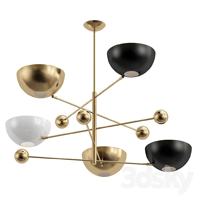 5 Rotating Balanced 3DS Max Model