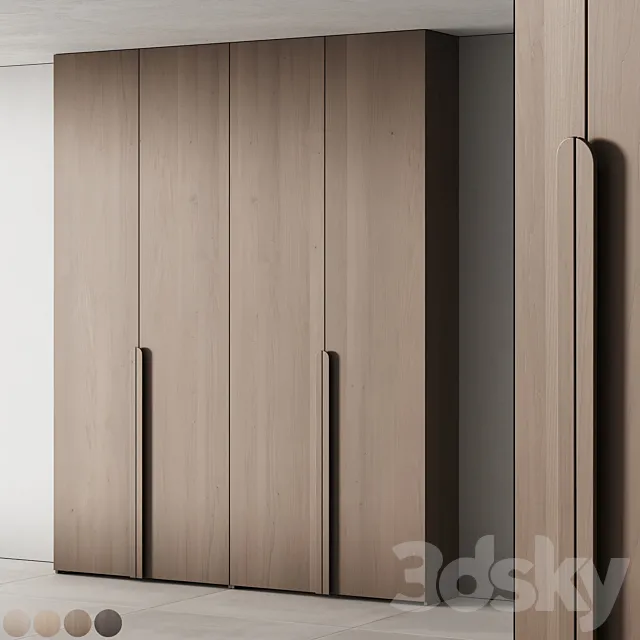 504 cabinet furniture 16 modular wardrobe cupboard 4 colors 3ds Max