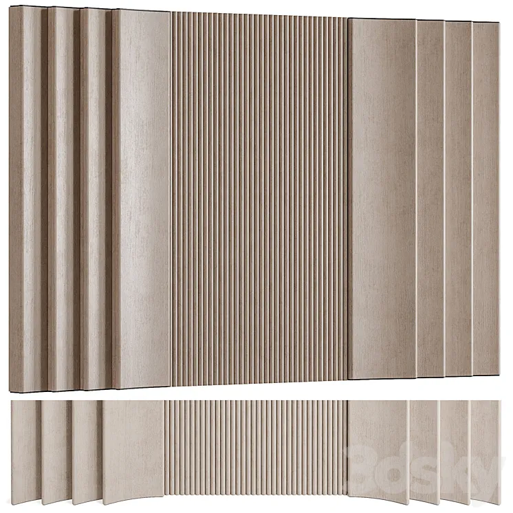51 wall panels 3DS Max Model