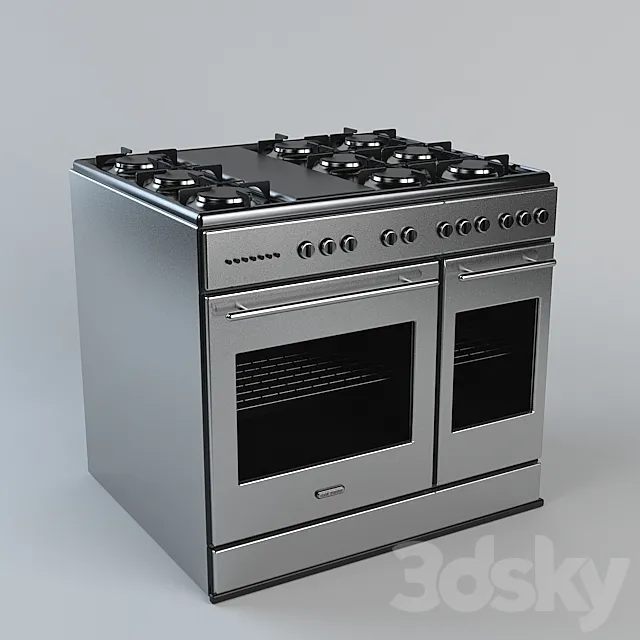 6-Burner Stove 3DSMax File