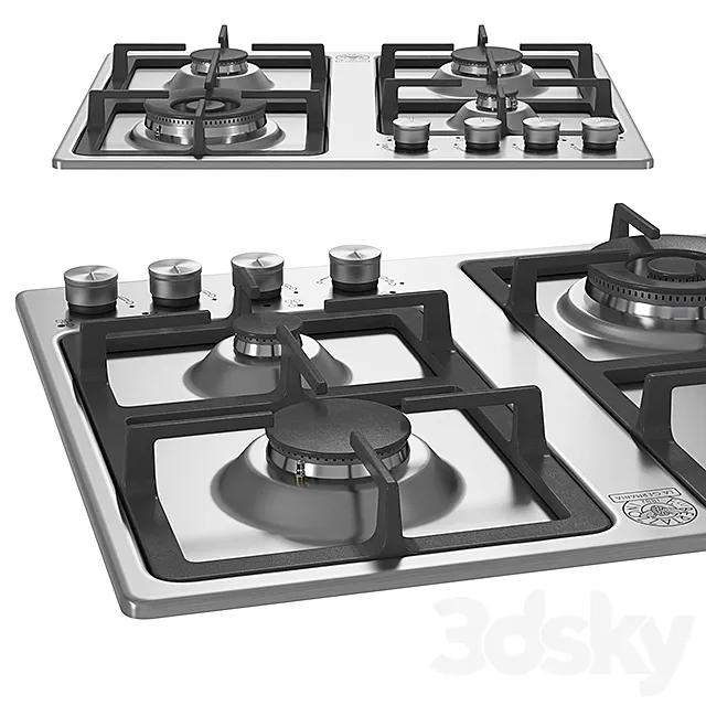 60 4-Burners Frontal Control 5 kW Wok Burner 3ds Max