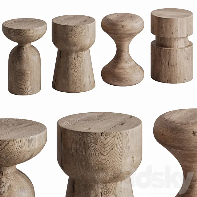 62 Wood Log Stools by Etsy 3ds Max
