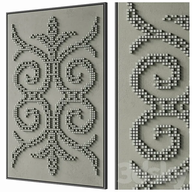 69 Decorative Wall Art 3dsMax Model