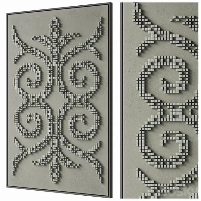 69 Decorative Wall Art 3dsMax Model