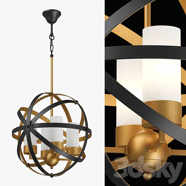731147 Cero Lightstar hanging chandelier 3DS Max Model