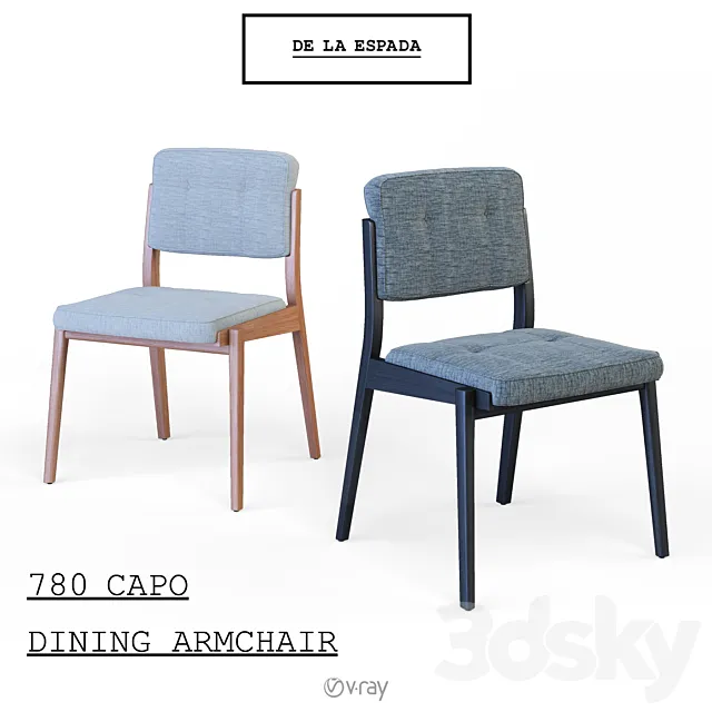 780 Capo Dining Chair 3ds Max