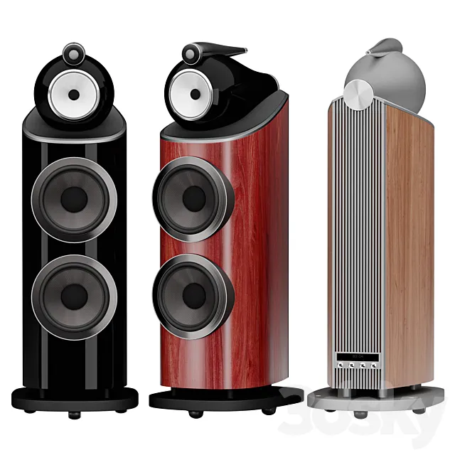 801 D4 Tower Speaker 3dsMax Model