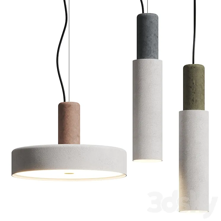 9010 Novantadieci Mix & Match Pendant Lamps 3DS Max Model