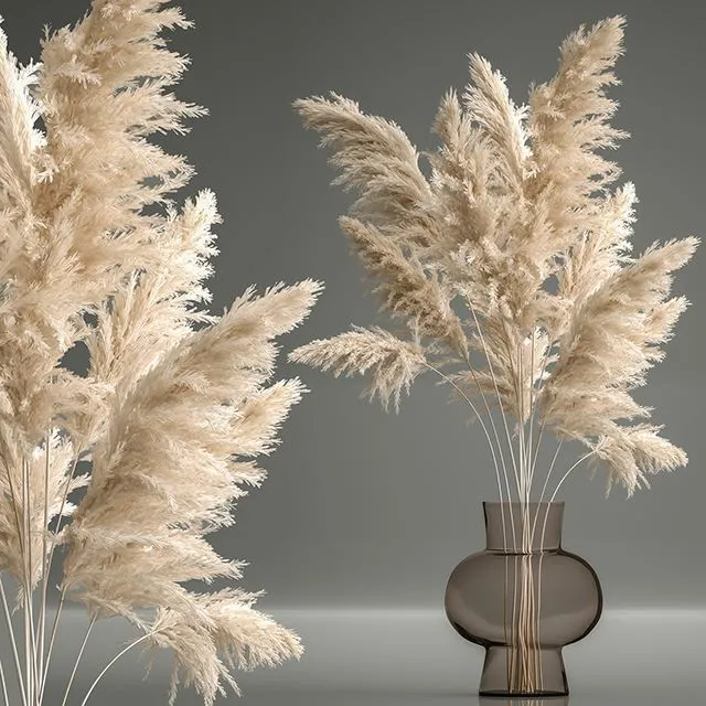 A beautiful lush bouquet of dried flowers in a vase 150 3dsMax Model