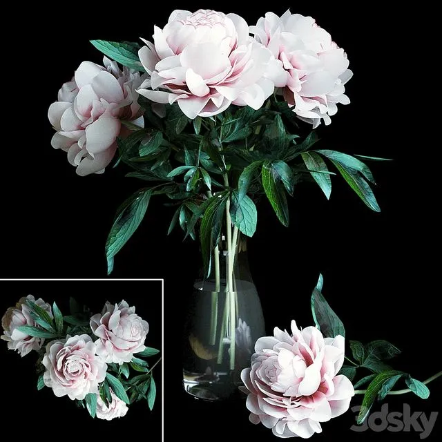 A bouquet of flowers in a vase 16 3dsMax Model