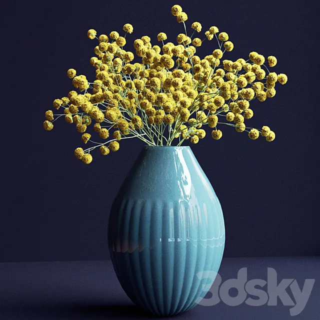 A bouquet of flowers in a vase 17 3DSMax File