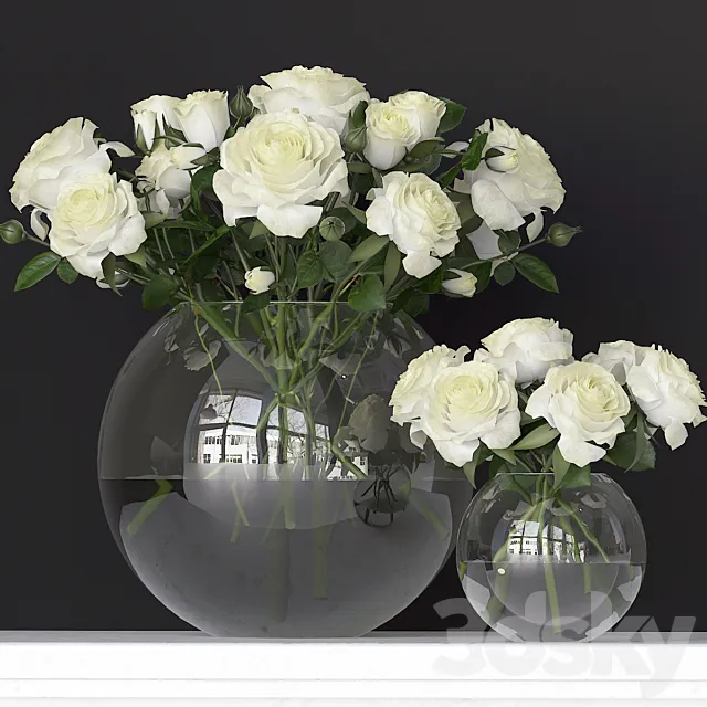 A bouquet of flowers in a vase 34 3DS Max Model