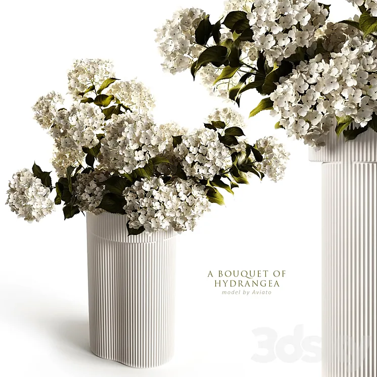 A bouquet of hydrangea 2 3DS Max