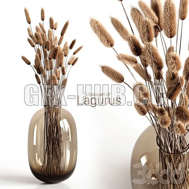 A bouquet of lagurus 3dsMax Model