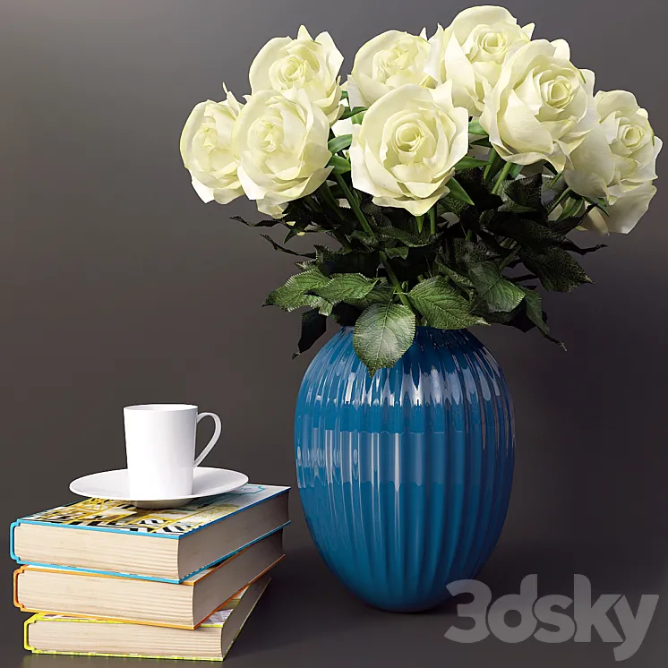 A bouquet of roses 10 3DS Max
