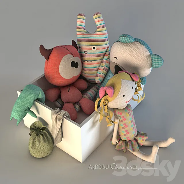a box of toys 3DSMax File