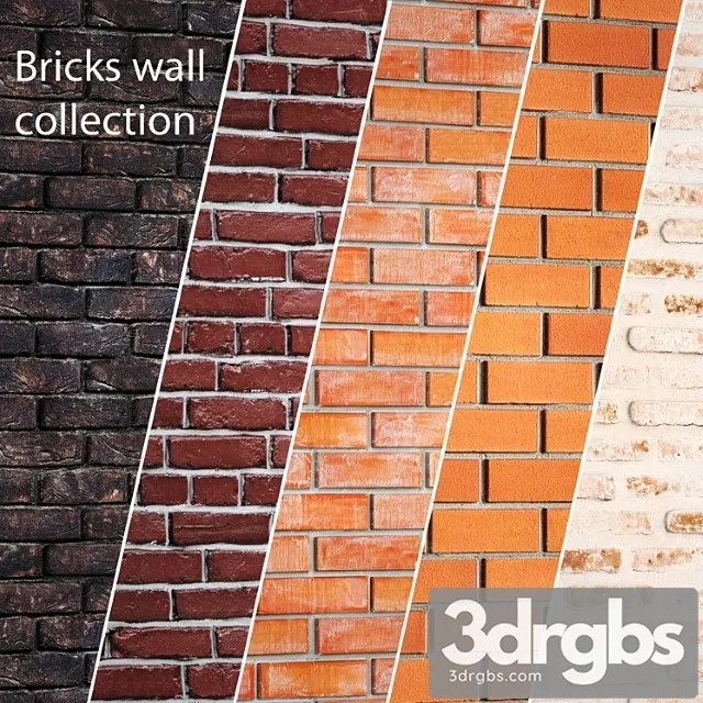 A Collection Of Brick Walls 2 Masonry Clinker Decorative Brown Loft Panel Masonry 3dsmax Download