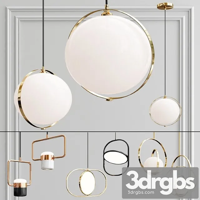 A collection of pendant lights. 3dsmax Download