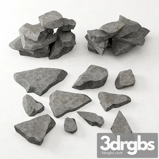 A Collection Of Rock For Decoration 1 3dsmax Download