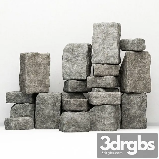 A Collection Of Rock For Decoration 3dsmax Download