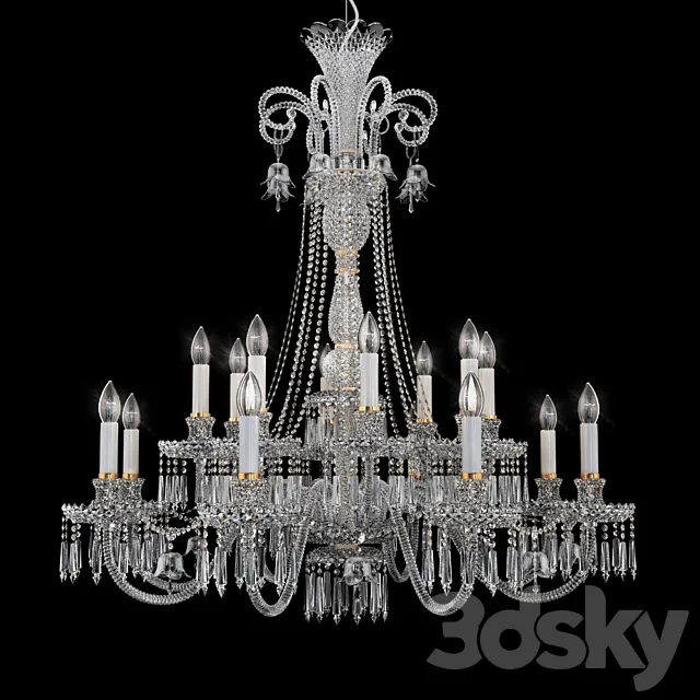 A large chandelier Italamp 282_8 + 8 3ds Max