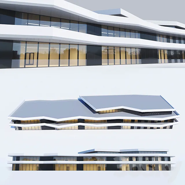 A public building. 3ds Max