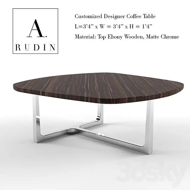 A RUDIN – Designer coffee table 3DSMax File
