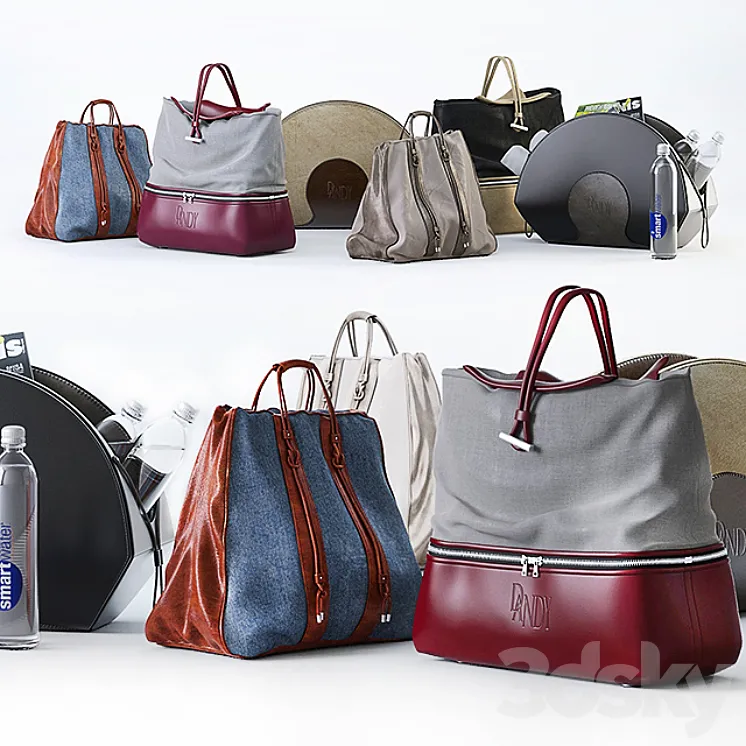 A set of bags – Dandy Bag 3DS Max