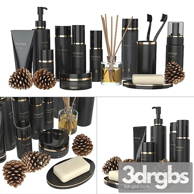 A Set Of Black Cosmetics 3dsmax Download