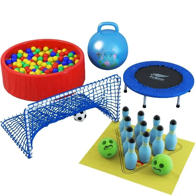 A set of children’s sports equipment 3dsMax Model