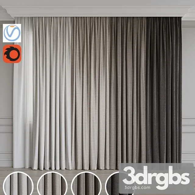 A Set Of Curtains 75 3dsmax Download